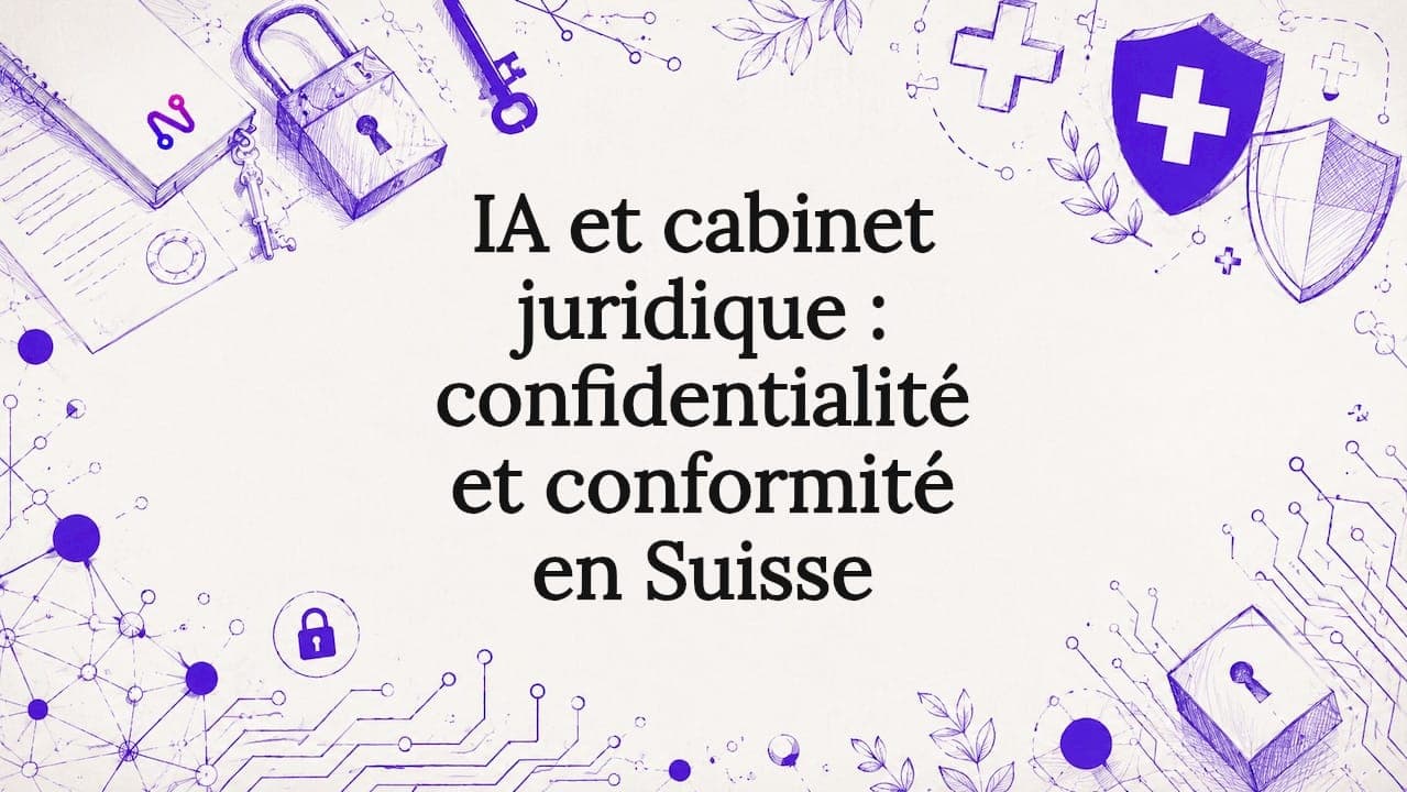 IA et cabinet juridique : confidentialité et conformité en Suisse