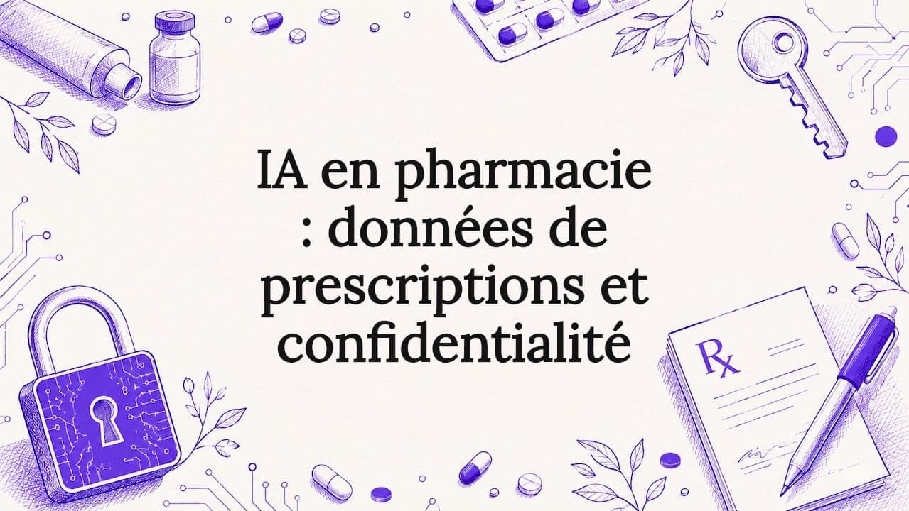 IA en pharmacie : données de prescriptions et confidentialité