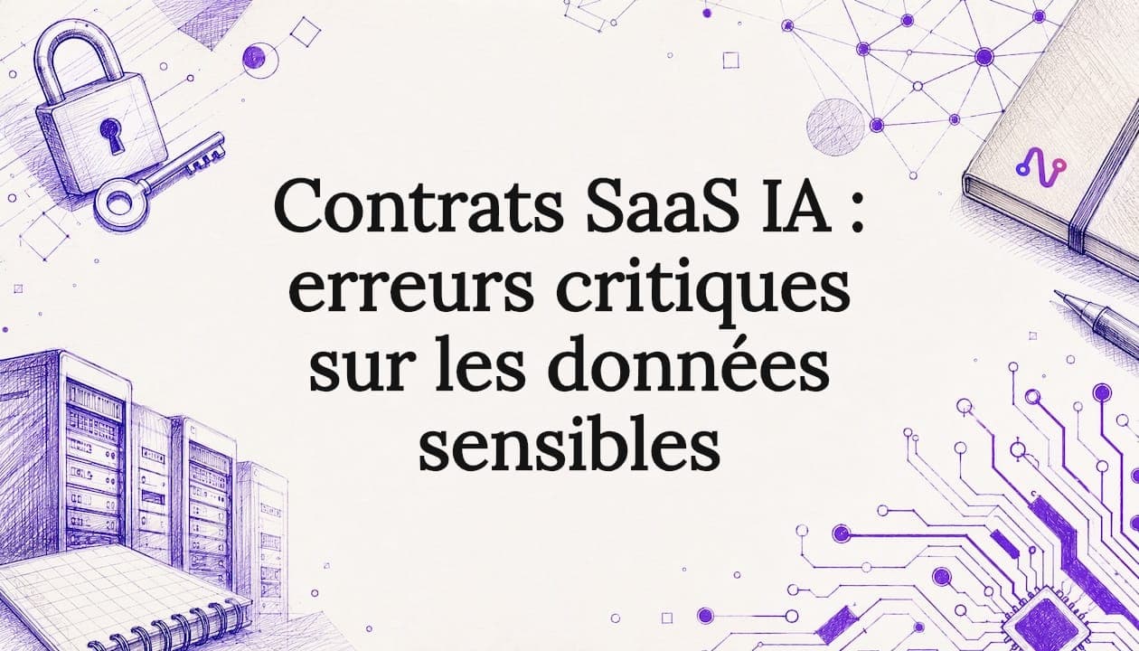 Contrats SaaS IA : erreurs critiques sur les données sensibles