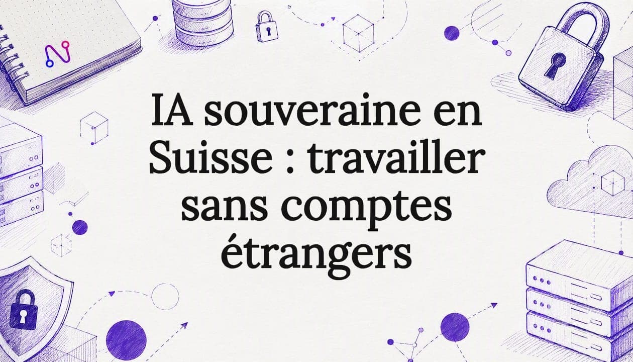 IA souveraine en Suisse : travailler sans comptes étrangers