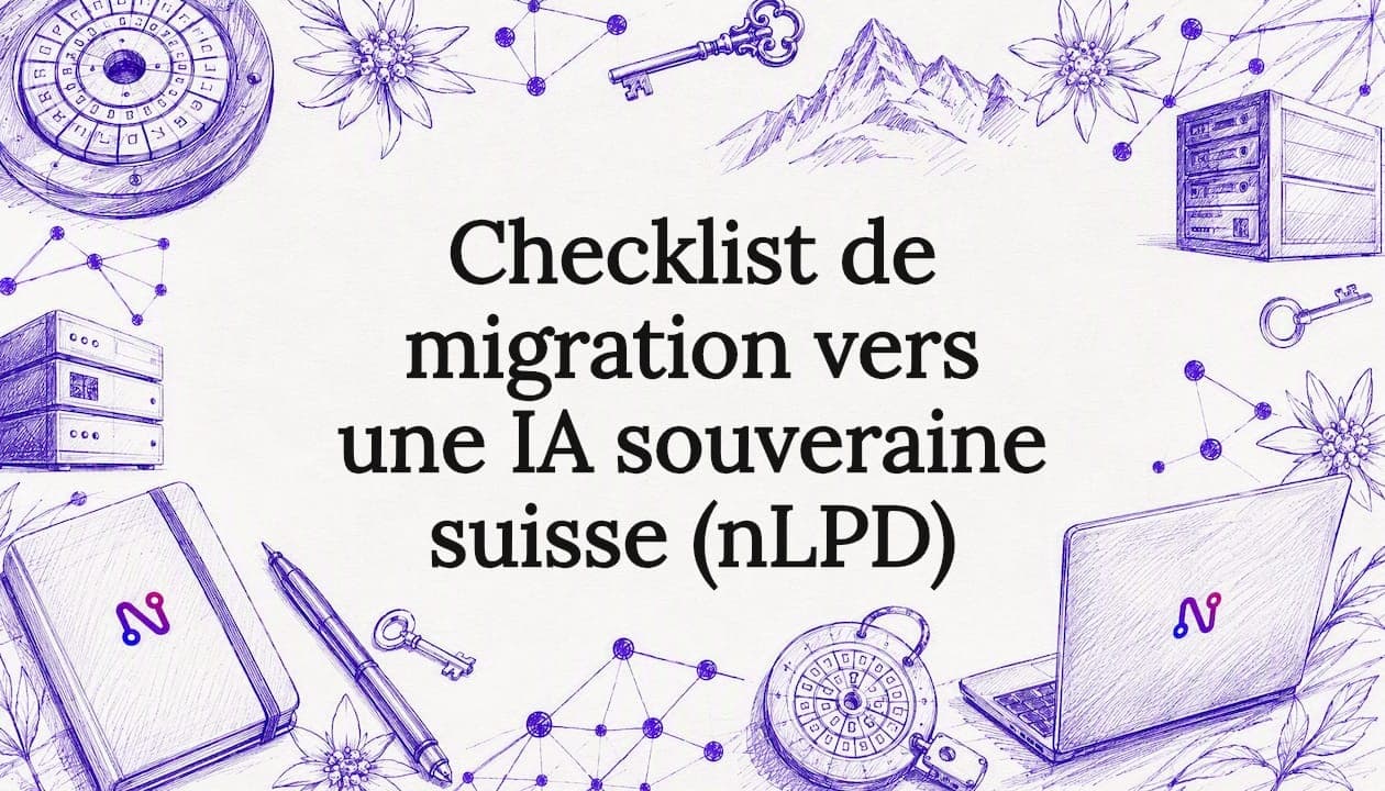 Checklist de migration vers une IA souveraine suisse (nLPD)