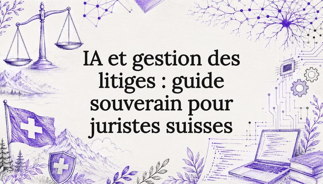 IA et gestion des litiges : guide souverain pour juristes suisses