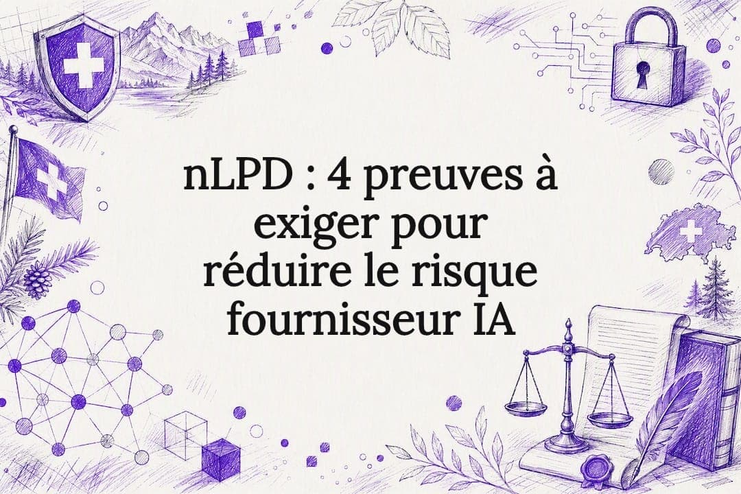 nLPD : 4 preuves à exiger pour réduire le risque fournisseur IA
