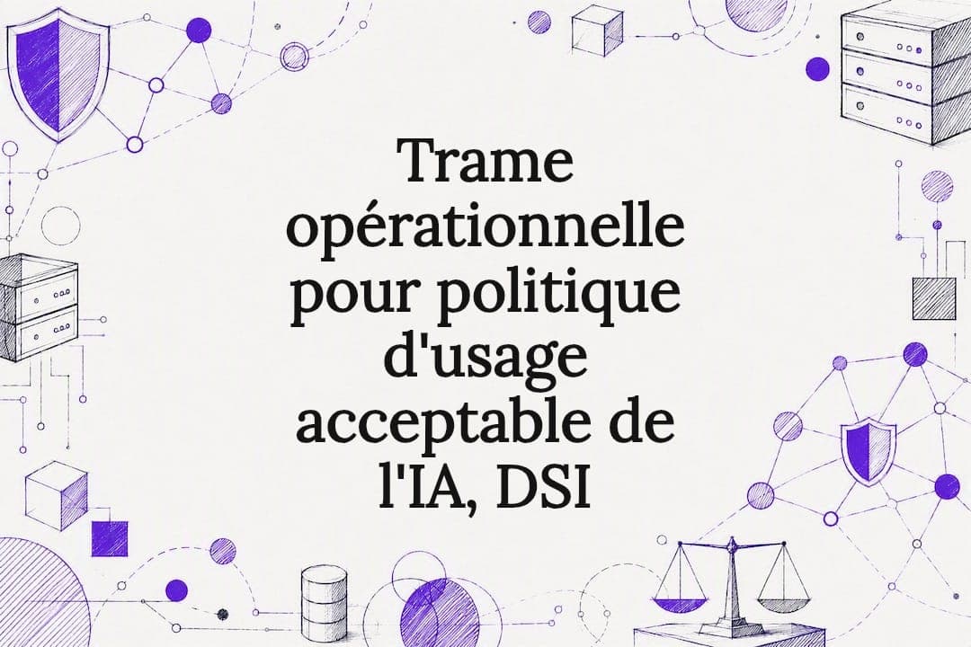 Trame opérationnelle pour politique d'usage acceptable de l'IA, DSI