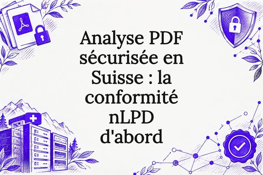 Analyse PDF sécurisée en Suisse : la conformité nLPD d'abord