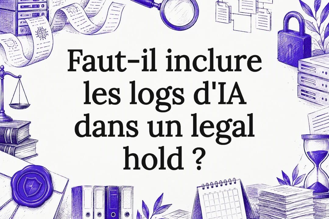 Faut-il inclure les logs d'IA dans un legal hold ?