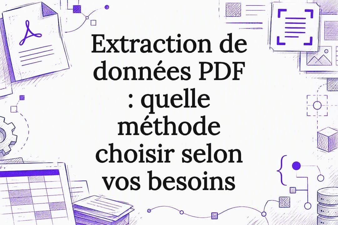 Extraction de données PDF : quelle méthode choisir selon vos besoins
