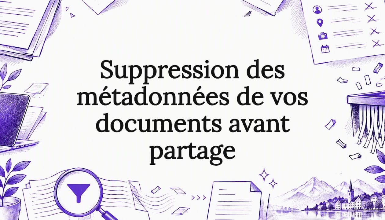 Suppression des métadonnées de vos documents avant partage